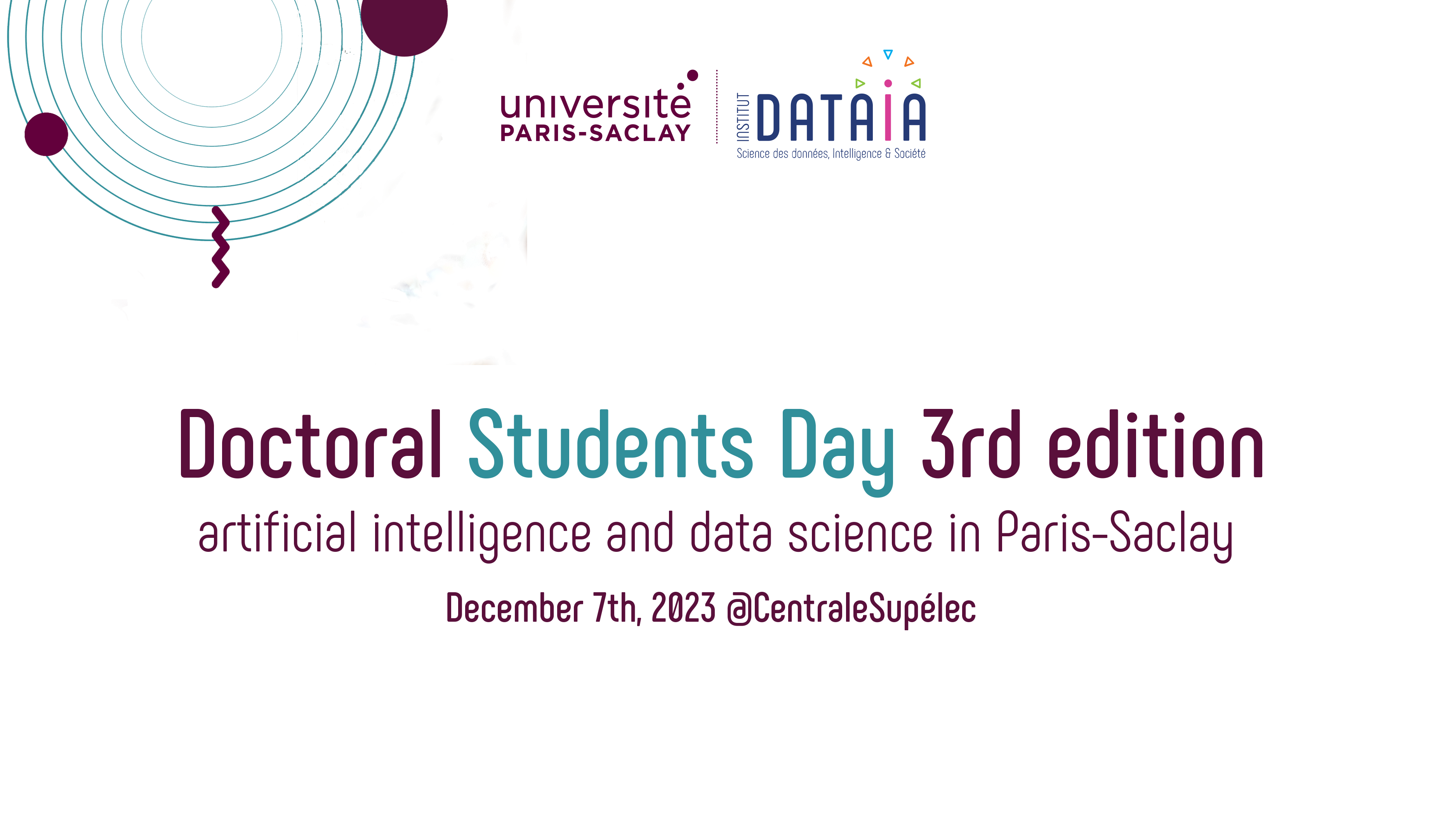 AI/data science Paris-Saclay students day - 3rd edition