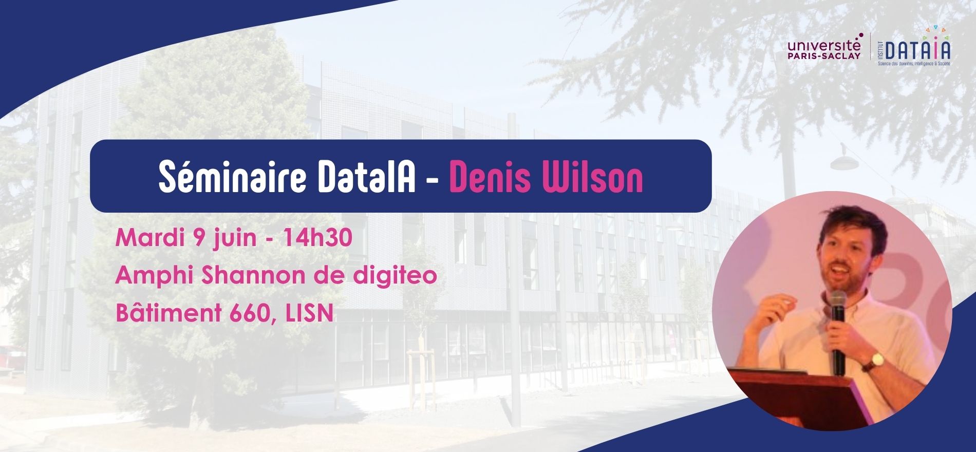 Séminaire DataIA - Denis Wilson