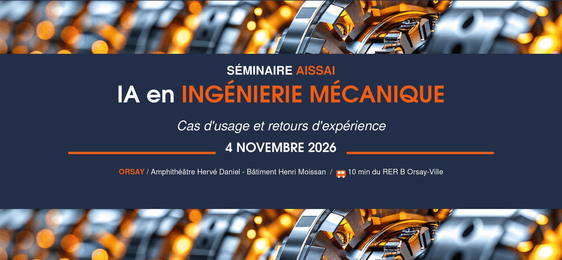 Séminaire AISSAI – IA en ingénierie mécanique : Cas d’usage et retours d’expérience