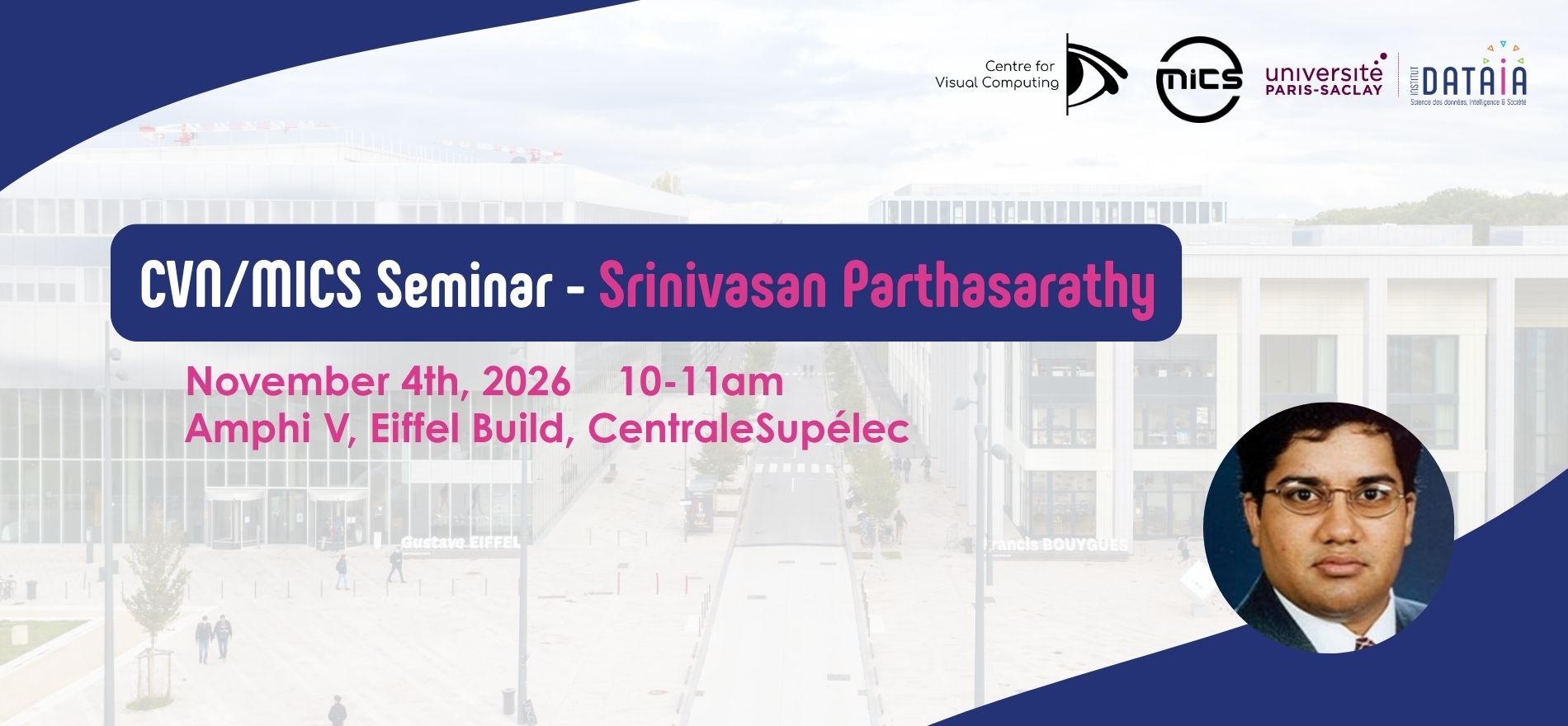 Séminaire CVN–MICS | Srinivasan Parthasarathy