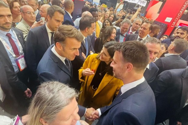 Échange avec le Président de la République sur la formation à l'IA à l'Université Paris-Saclay VivaTechnology 2025