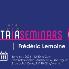 Séminaire DATAIA | Frédéric Lemoine