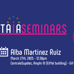 Séminaire DATAIA | Alba Martinez-Ruiz