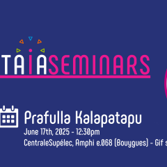 Séminaire DataIA | Prafulla Kalapatapu
