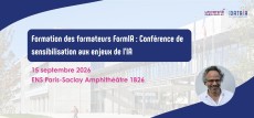 Formation des formateurs FormIA : Conférence de sensibilisation aux enjeux de l'IA